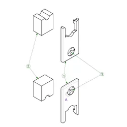 Guide montant central /1620 TECHNAL TGY3883