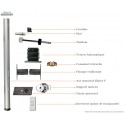 kit axe ø60 filaire F BLOC lg 2000 BUBENDORFF