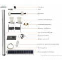 kit axe ø50 radio R SOLAR BLOC lg 2000 BUBENDORFF 217044