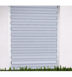 Tablier lame orientable fermé Gris clair