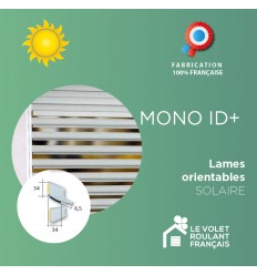 Volet roulant solaire lame orientable_MONO ID+
