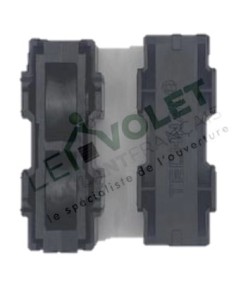 Roulette double polyamide TECHNAL T1957
