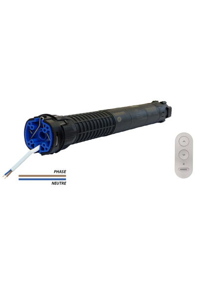 Moteur radio R avec émetteur 3 boutons - 33 Nm D