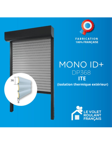 Volet roulant MONO ID+ ITE (isolation thermique par l'extérieur)